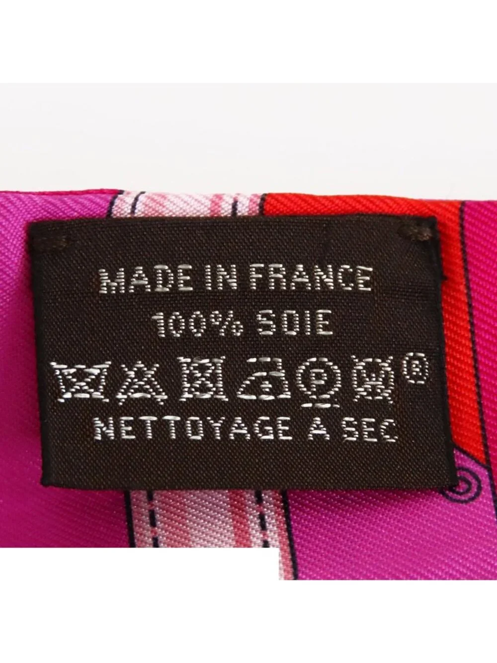 Hermes Twilly Pink Red Silk Clic Clac Modern Cannage Scarf